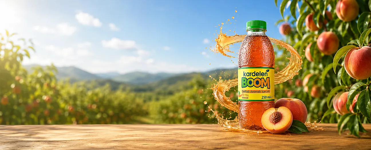 Boom Şeftali Aromalı İçecek